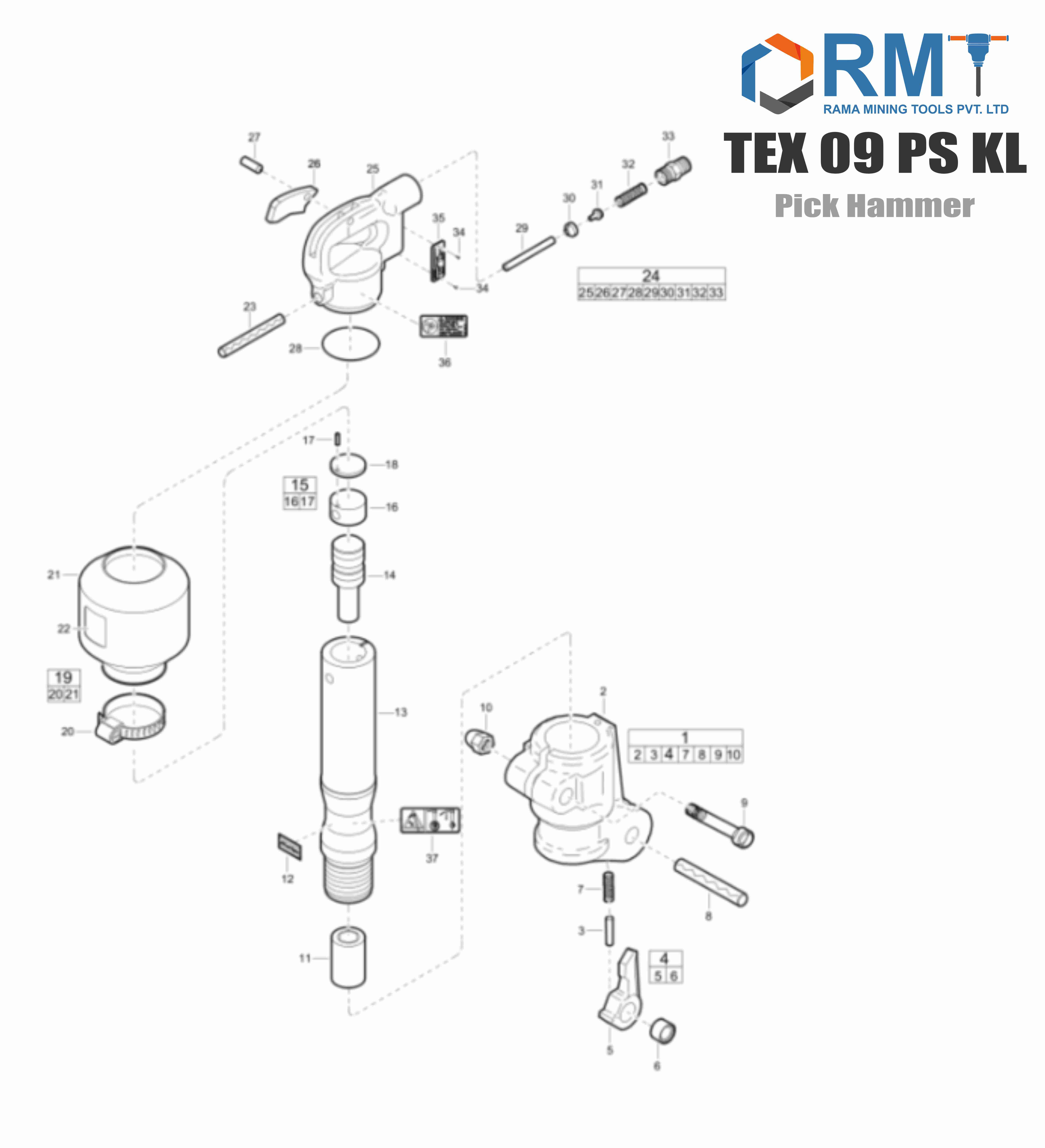 TEX 09 PS KL - Pick Hammer
